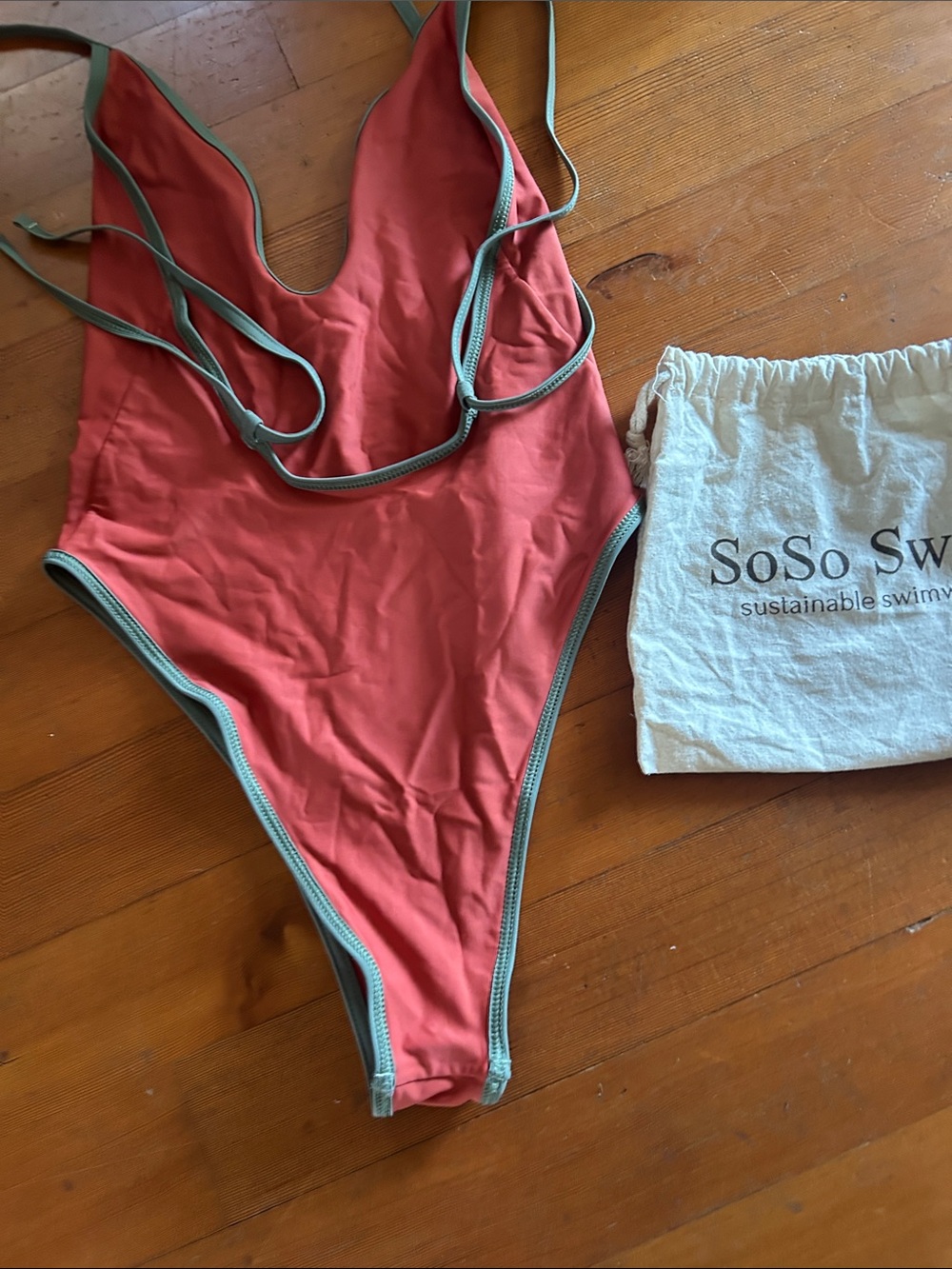 Soso Swim Original Cut swimsuit high cut sustainable independent designer medium - Picture 4 of 10